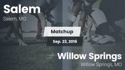 Matchup: Salem vs. Willow Springs  2016