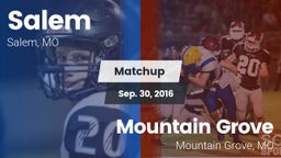 Matchup: Salem vs. Mountain Grove  2016
