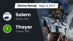 Recap: Salem  vs. Thayer  2017