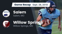 Recap: Salem  vs. Willow Springs  2018
