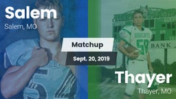 Matchup: Salem vs. Thayer  2019