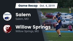 Recap: Salem  vs. Willow Springs  2019