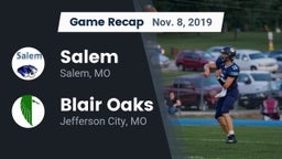 Recap: Salem  vs. Blair Oaks  2019
