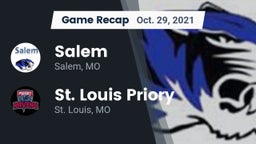 Recap: Salem  vs. St. Louis Priory  2021