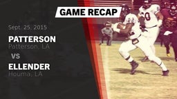 Recap: Patterson  vs. Ellender  2015