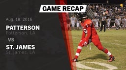 Recap: Patterson  vs. St. James  2016