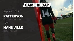 Recap: Patterson  vs. Hahnville  2016