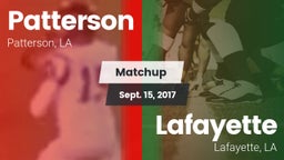 Matchup: Patterson vs. Lafayette  2017