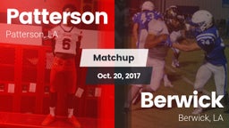 Matchup: Patterson vs. Berwick  2017