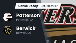 Recap: Patterson  vs. Berwick  2017