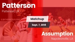 Matchup: Patterson vs. Assumption  2018