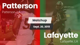 Matchup: Patterson vs. Lafayette  2019