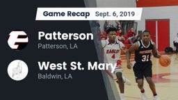Recap: Patterson  vs. West St. Mary  2019