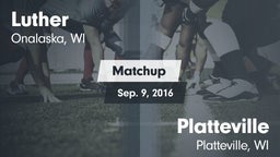 Matchup: Luther vs. Platteville  2016