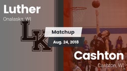 Matchup: Luther vs. Cashton  2018