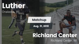 Matchup: Luther vs. Richland Center  2018