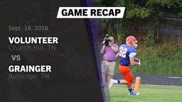 Recap: Volunteer  vs. Grainger  2016