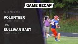 Recap: Volunteer  vs. Sullivan East  2016