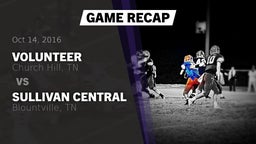 Recap: Volunteer  vs. Sullivan Central  2016