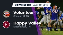 Recap: Volunteer  vs. Happy Valley  2017