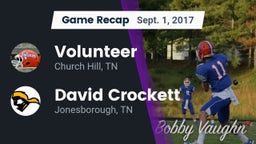 Recap: Volunteer  vs. David Crockett  2017