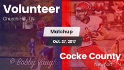 Matchup: Volunteer vs. Cocke County  2017
