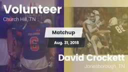 Matchup: Volunteer vs. David Crockett  2018