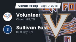 Recap: Volunteer  vs. Sullivan East  2018