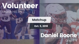 Matchup: Volunteer vs. Daniel Boone  2018