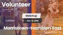 Matchup: Volunteer vs. Morristown-Hamblen East  2018