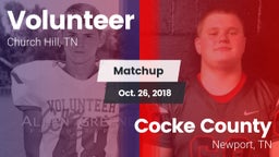 Matchup: Volunteer vs. Cocke County  2018
