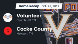 Recap: Volunteer  vs. Cocke County  2019