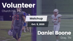 Matchup: Volunteer vs. Daniel Boone  2020