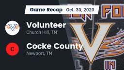 Recap: Volunteer  vs. Cocke County  2020