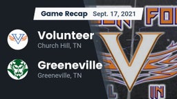 Recap: Volunteer  vs. Greeneville  2021