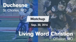 Matchup: Duchesne vs. Living Word Christian  2016