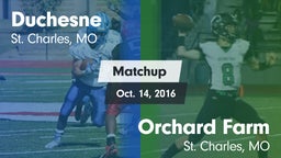 Matchup: Duchesne vs. Orchard Farm  2016