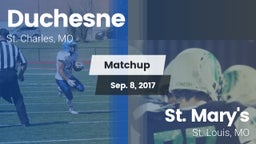 Matchup: Duchesne vs. St. Mary's  2017
