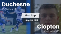 Matchup: Duchesne vs. Clopton   2019