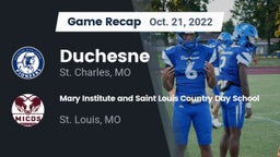 Recap: Duchesne  vs. Mary Institute and Saint Louis Country Day School 2022