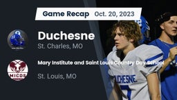 Recap: Duchesne  vs. Mary Institute and Saint Louis Country Day School 2023