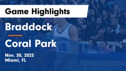 Braddock  vs Coral Park Game Highlights - Nov. 30, 2023