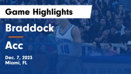 Braddock  vs Acc Game Highlights - Dec. 7, 2023