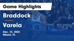 Braddock  vs Varela  Game Highlights - Dec. 12, 2023