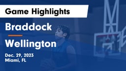 Braddock  vs Wellington Game Highlights - Dec. 29, 2023