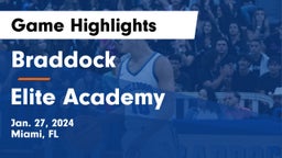 Braddock  vs Elite Academy Game Highlights - Jan. 27, 2024