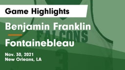 Benjamin Franklin  vs Fontainebleau  Game Highlights - Nov. 30, 2021