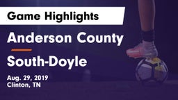 Anderson County  vs South-Doyle  Game Highlights - Aug. 29, 2019