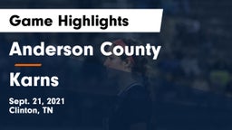 Anderson County  vs Karns  Game Highlights - Sept. 21, 2021
