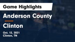 Anderson County  vs Clinton  Game Highlights - Oct. 12, 2021